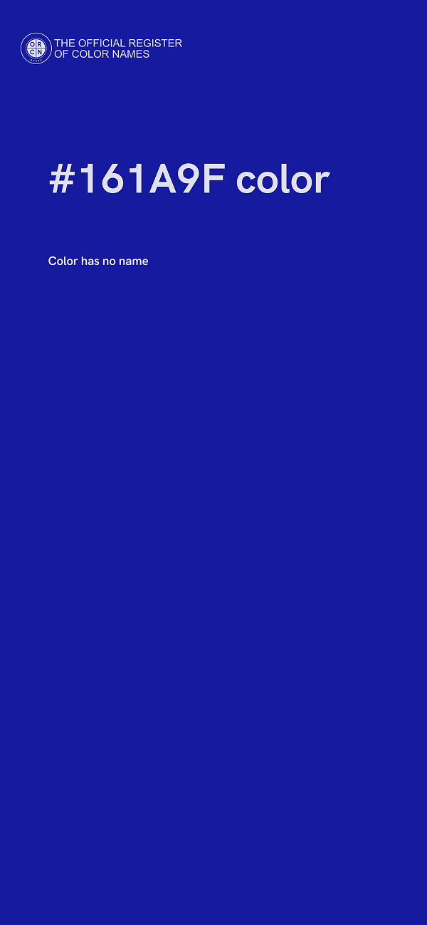 #161A9F color image