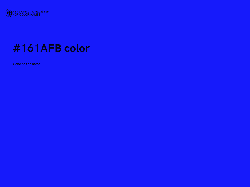 #161AFB color image
