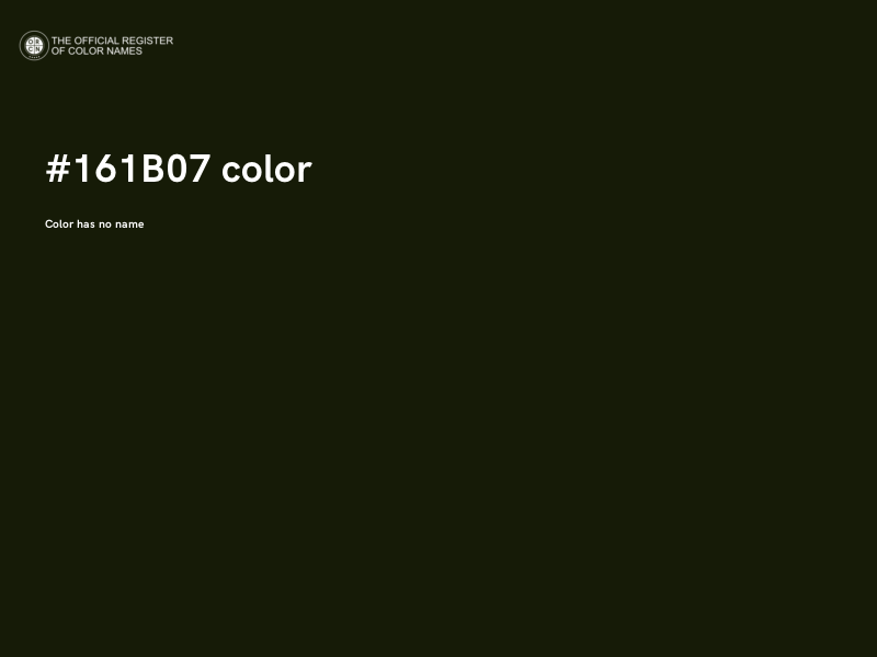 #161B07 color image