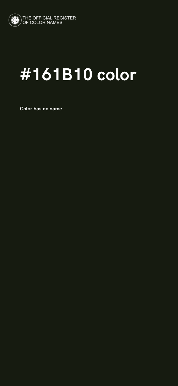 #161B10 color image