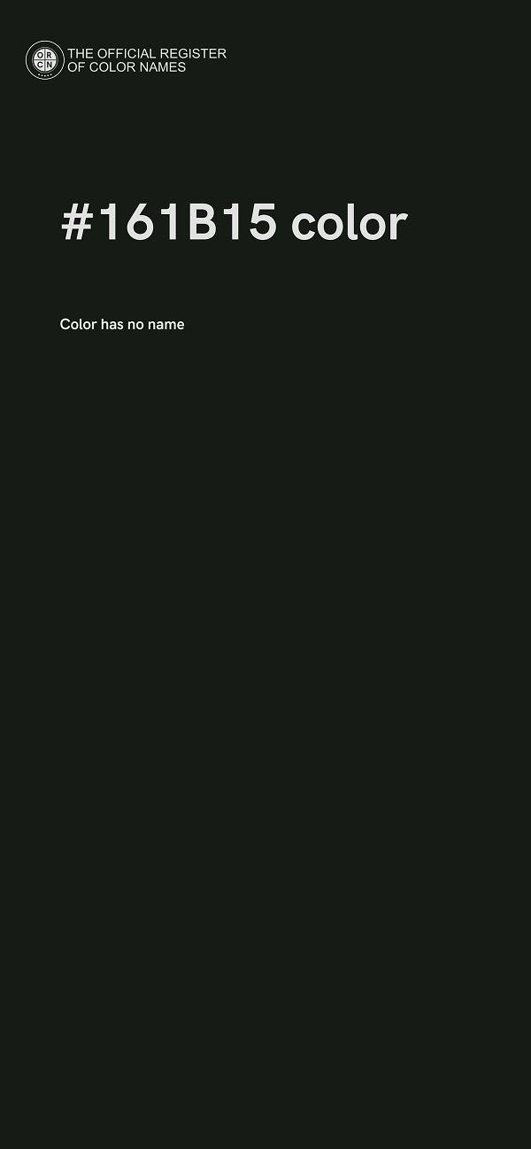 #161B15 color image