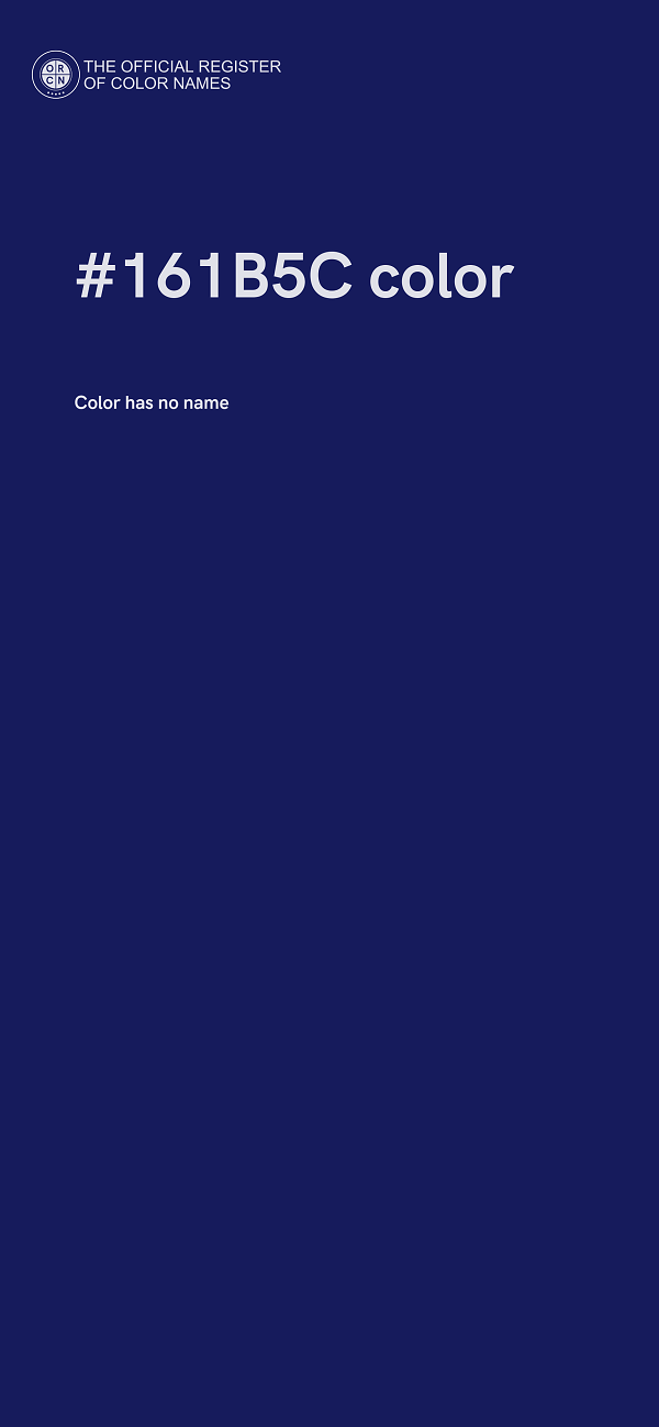#161B5C color image