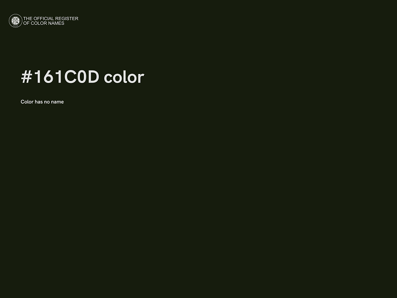 #161C0D color image