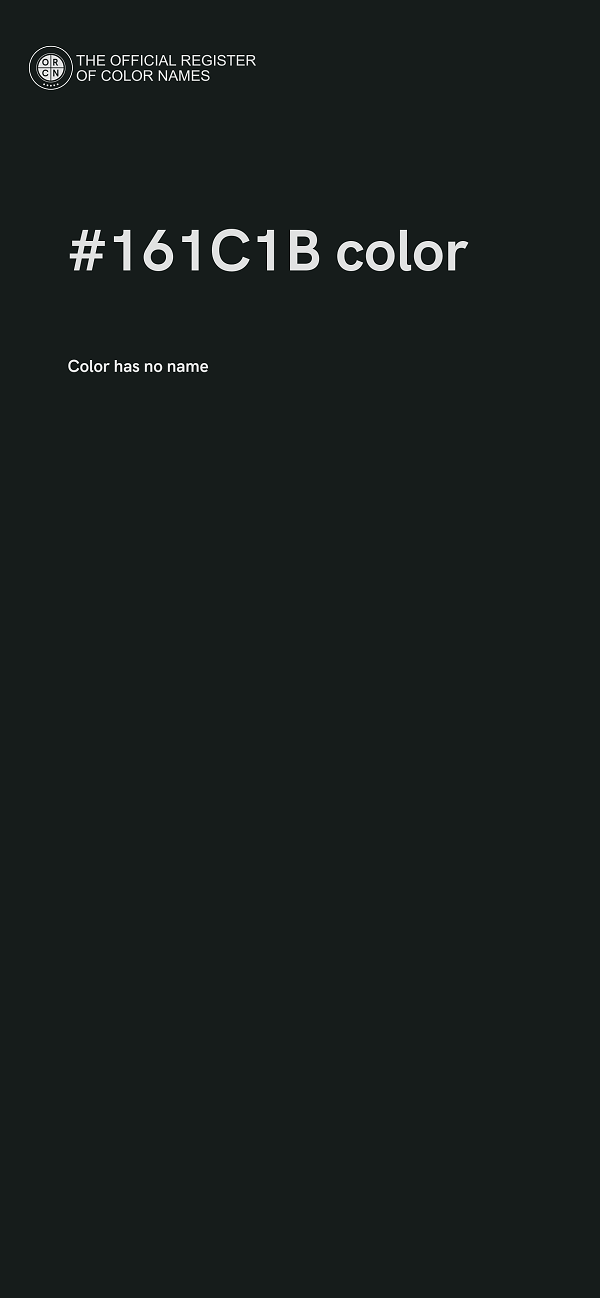 #161C1B color image