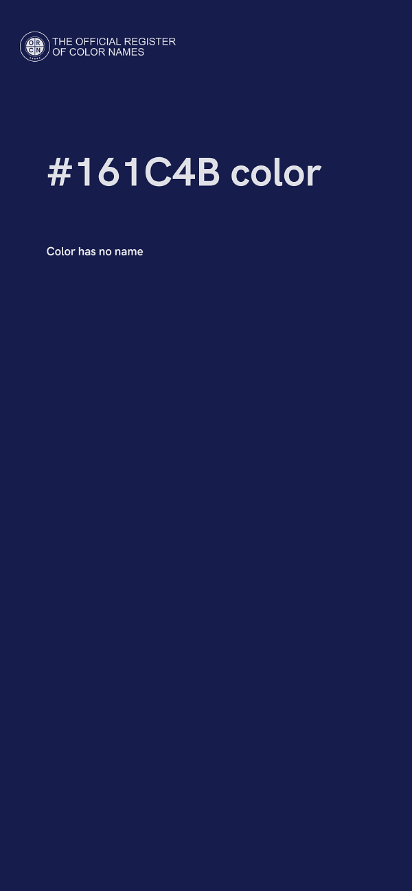 #161C4B color image