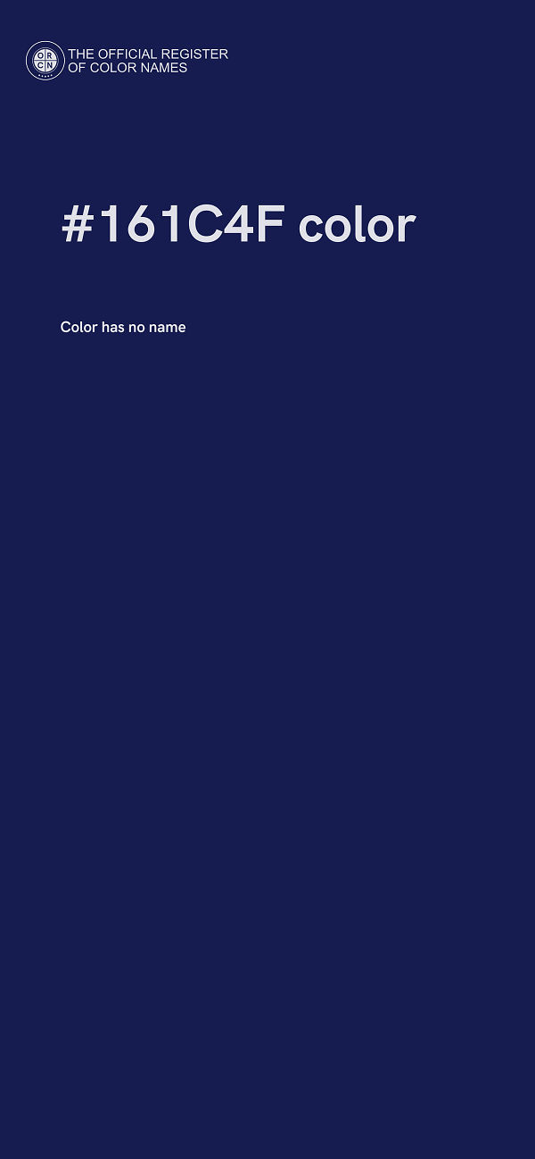 #161C4F color image