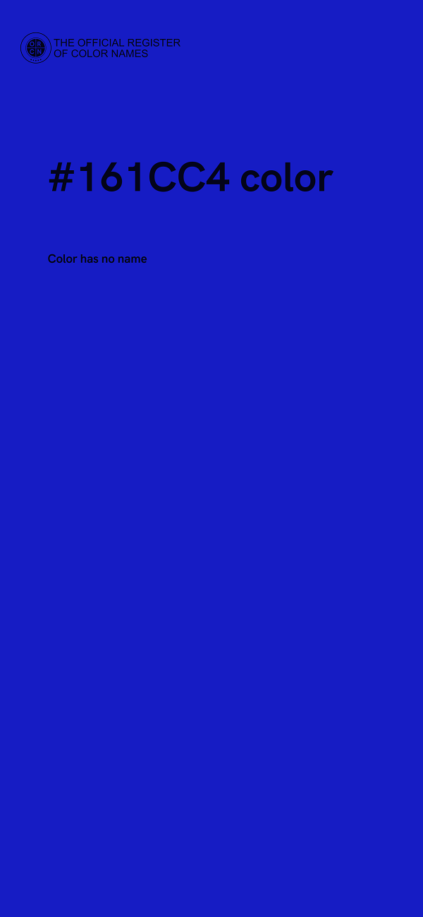 #161CC4 color image