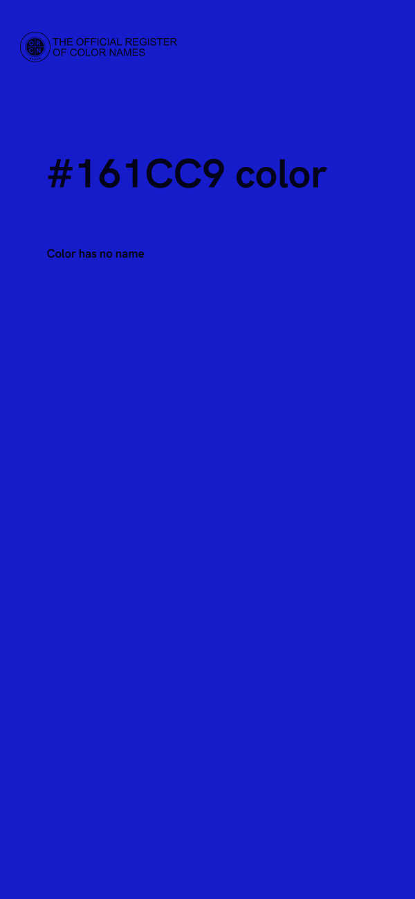 #161CC9 color image