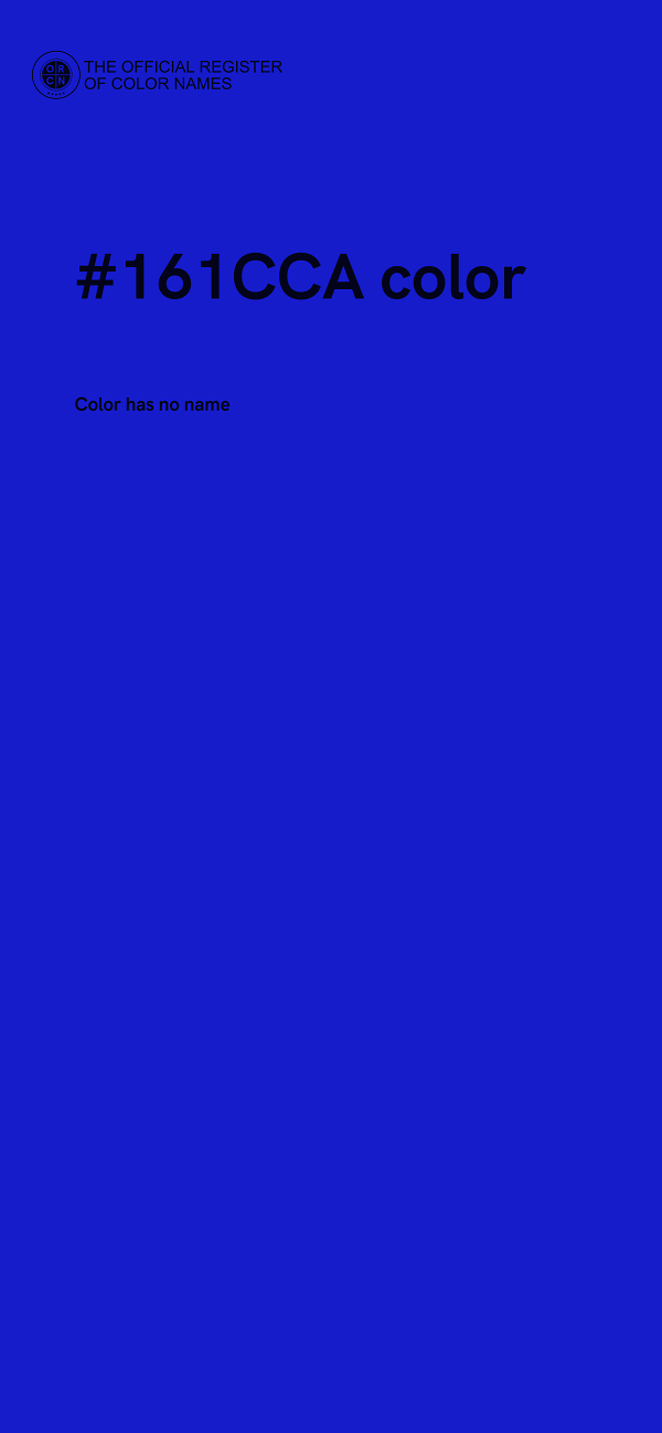 #161CCA color image