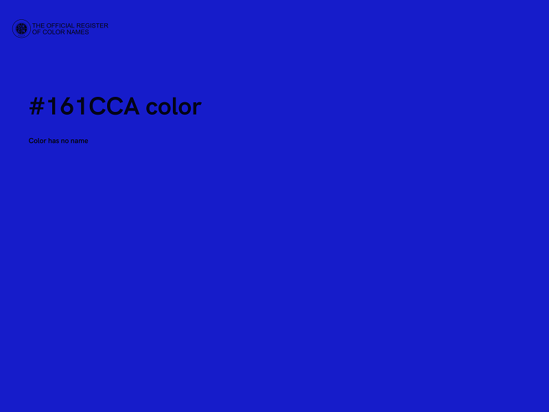 #161CCA color image