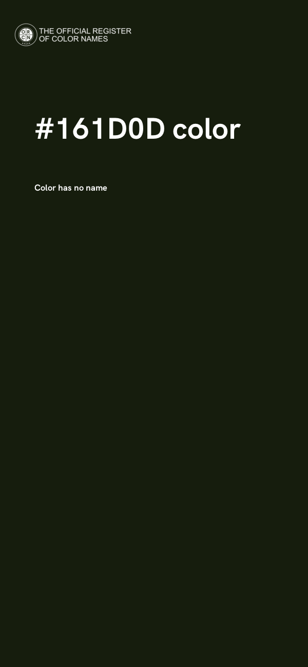 #161D0D color image