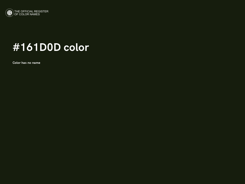 #161D0D color image