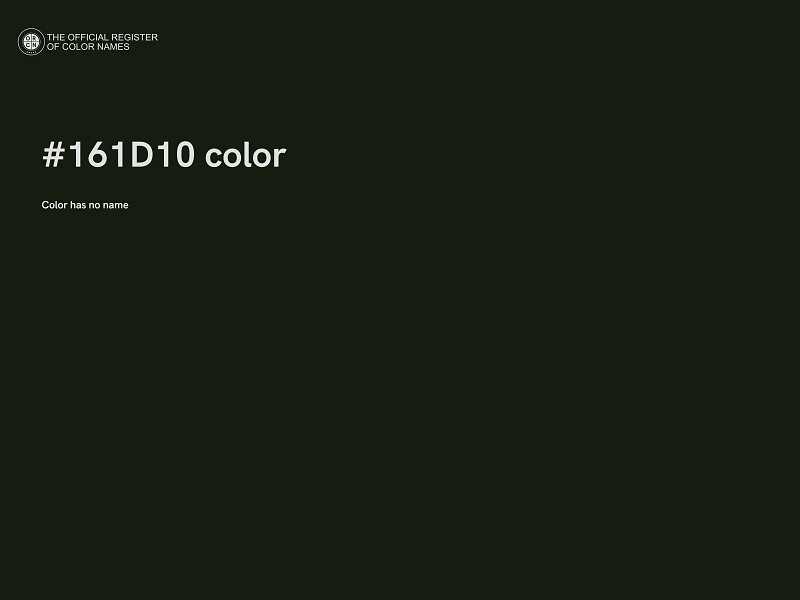 #161D10 color image