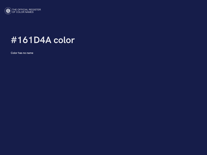 #161D4A color image