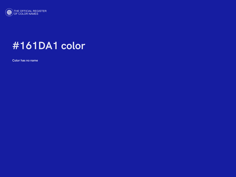 #161DA1 color image