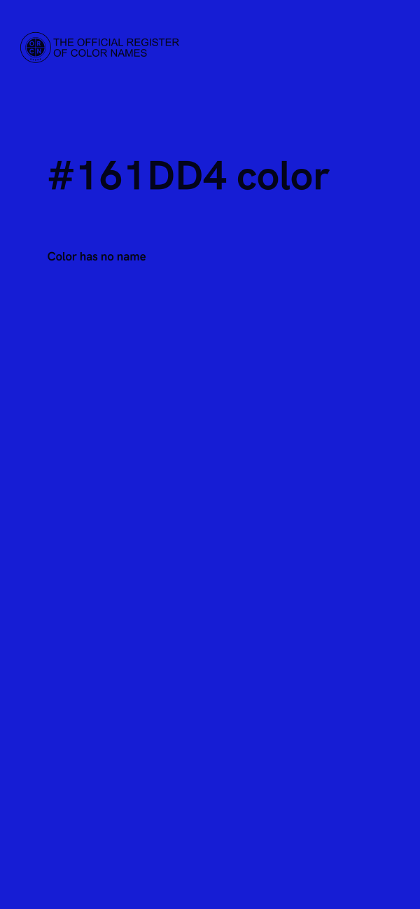 #161DD4 color image