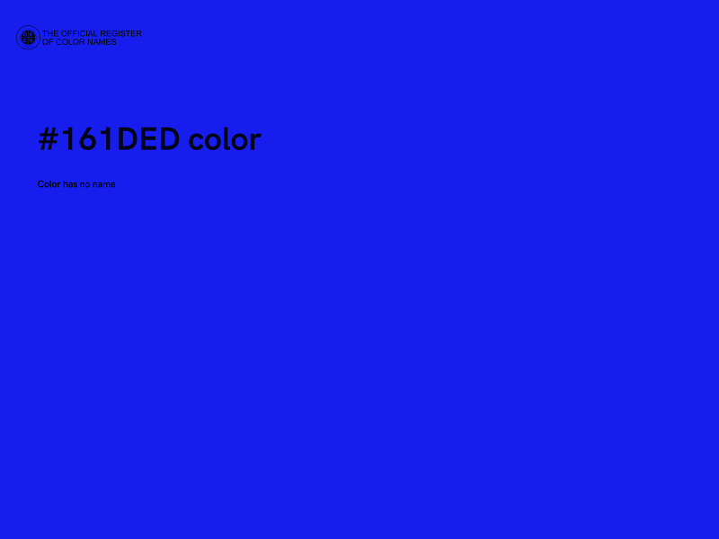 #161DED color image