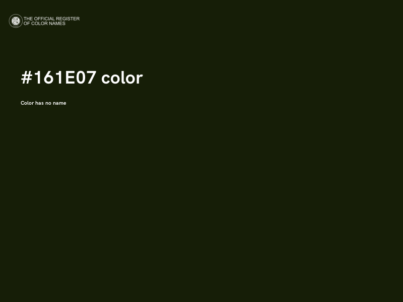 #161E07 color image