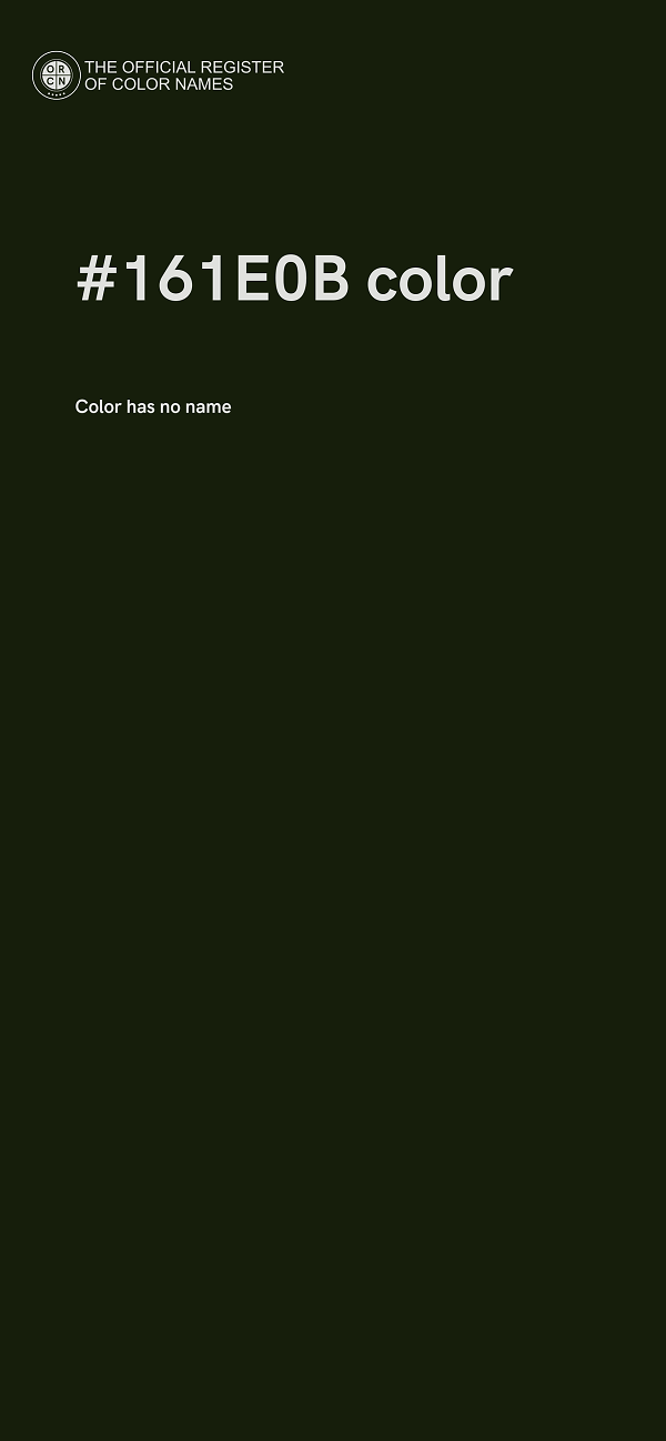 #161E0B color image