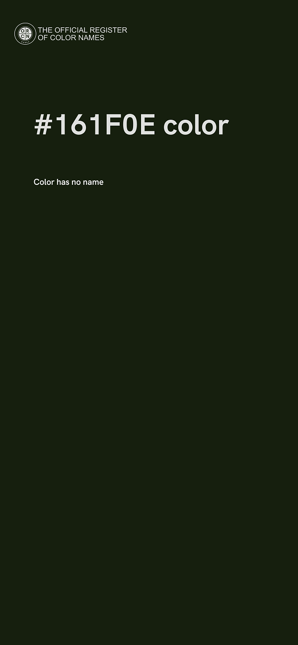 #161F0E color image