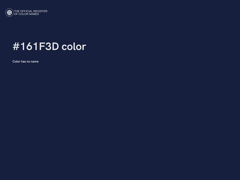 #161F3D color image