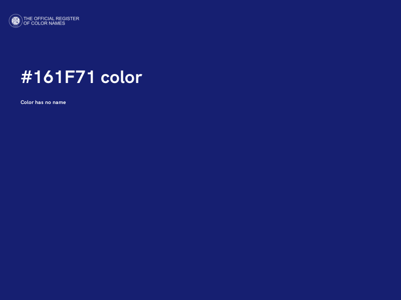 #161F71 color image