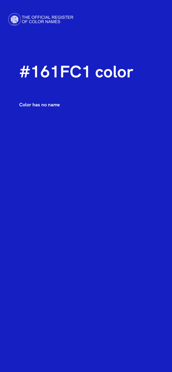 #161FC1 color image