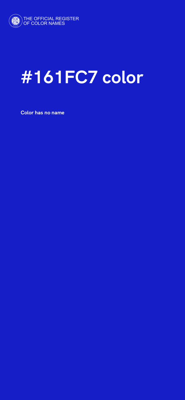 #161FC7 color image