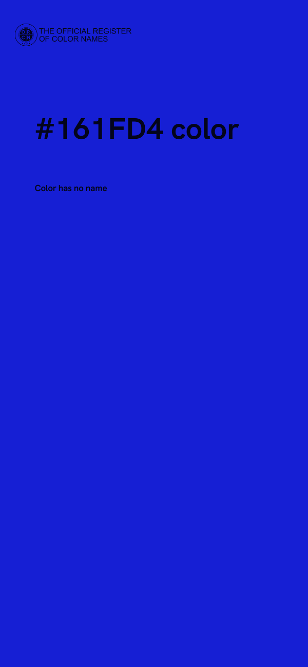 #161FD4 color image
