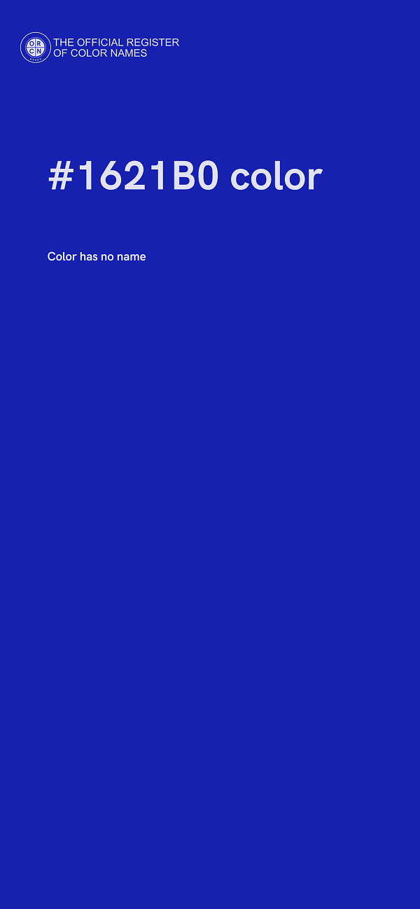 #1621B0 color image