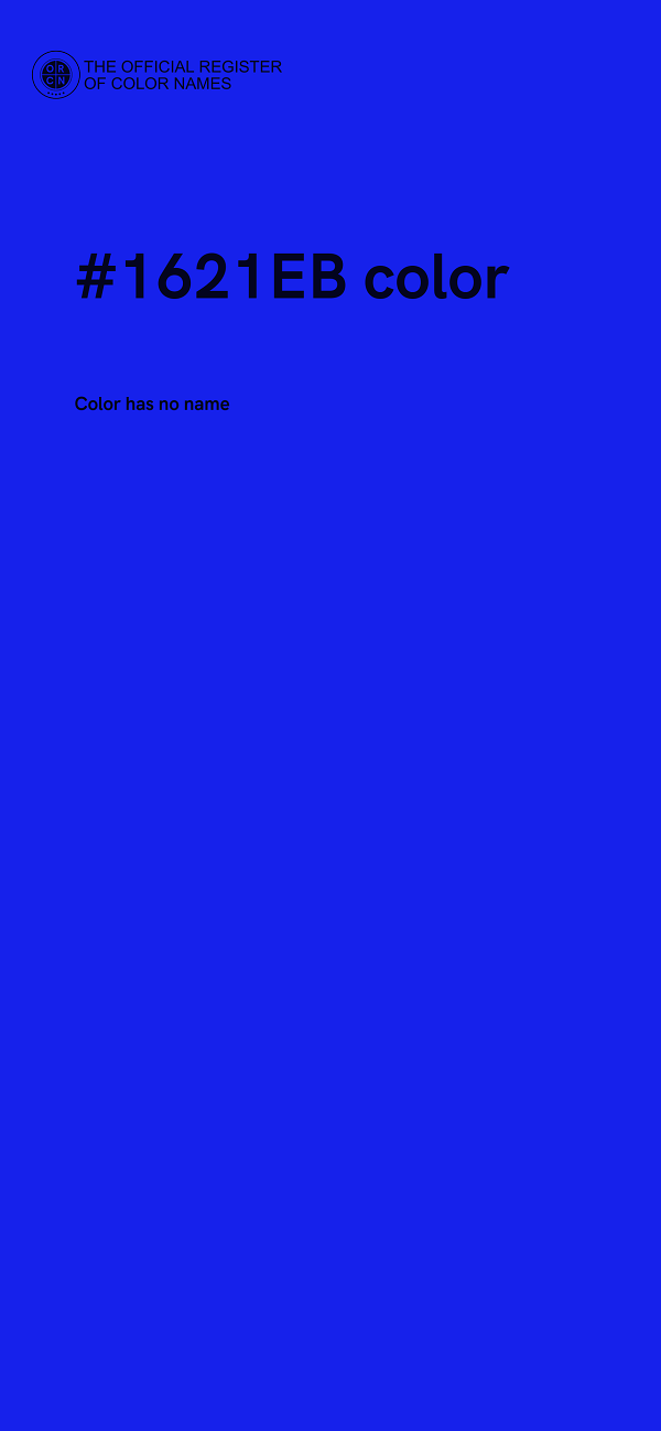 #1621EB color image