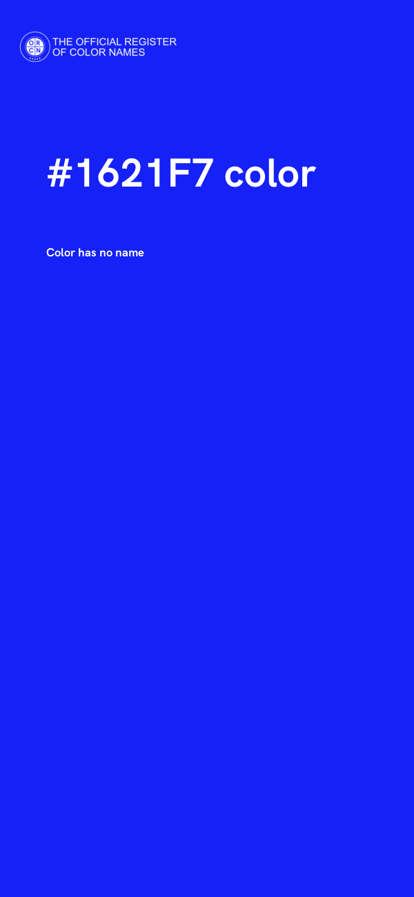 #1621F7 color image