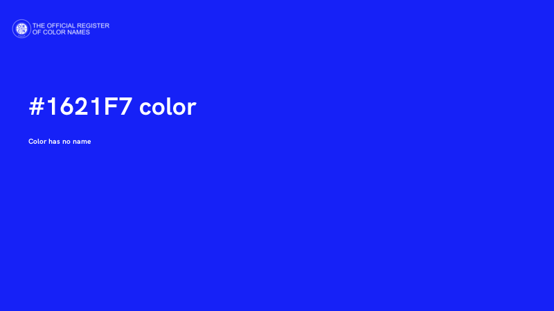 #1621F7 color image