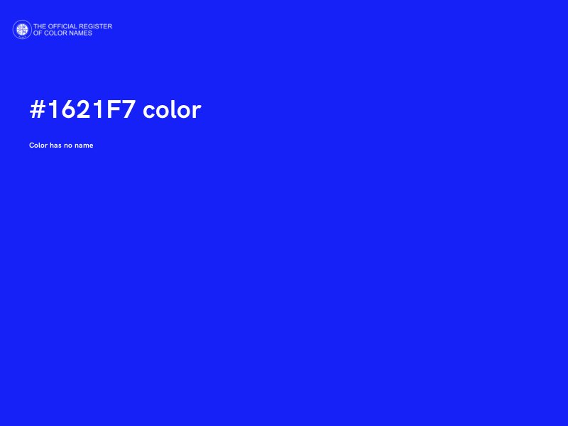 #1621F7 color image