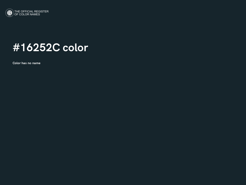 #16252C color image