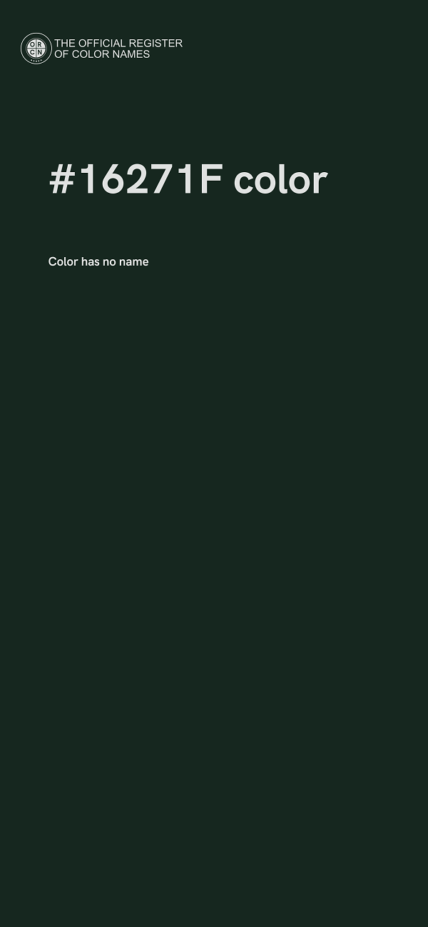 #16271F color image