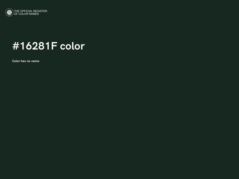 #16281F color image