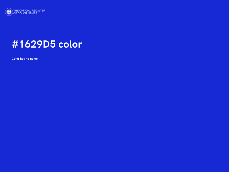 #1629D5 color image