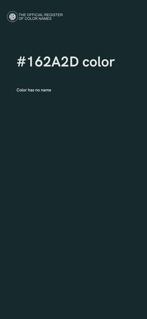 #162A2D color image