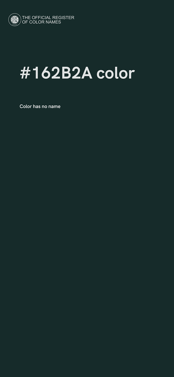 #162B2A color image