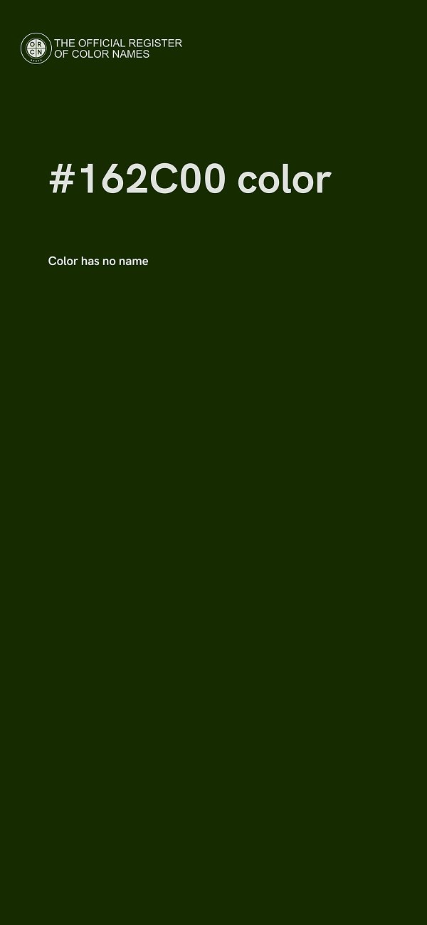 #162C00 color image