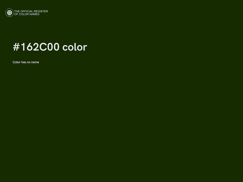 #162C00 color image