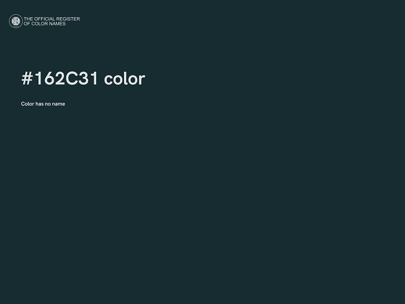 #162C31 color image