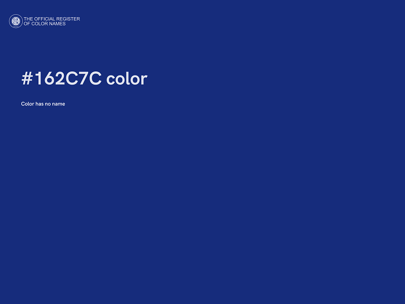 #162C7C color image