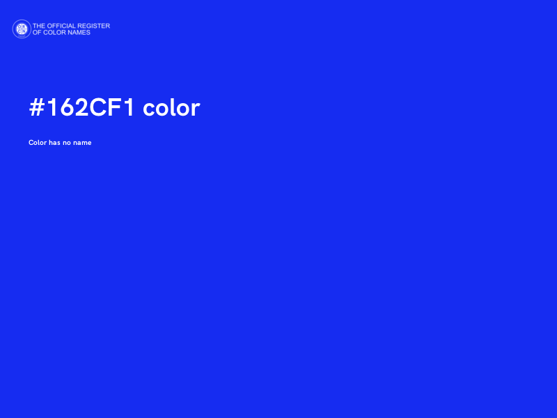 #162CF1 color image