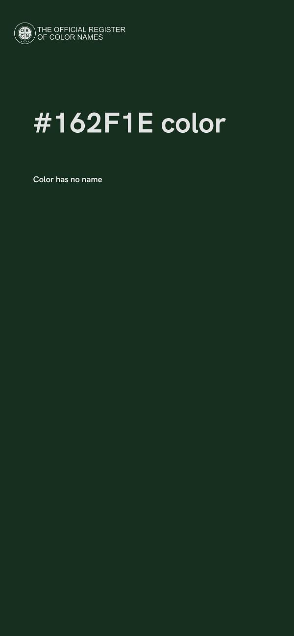 #162F1E color image