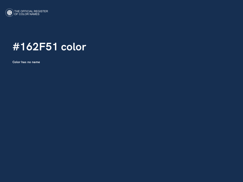 #162F51 color image