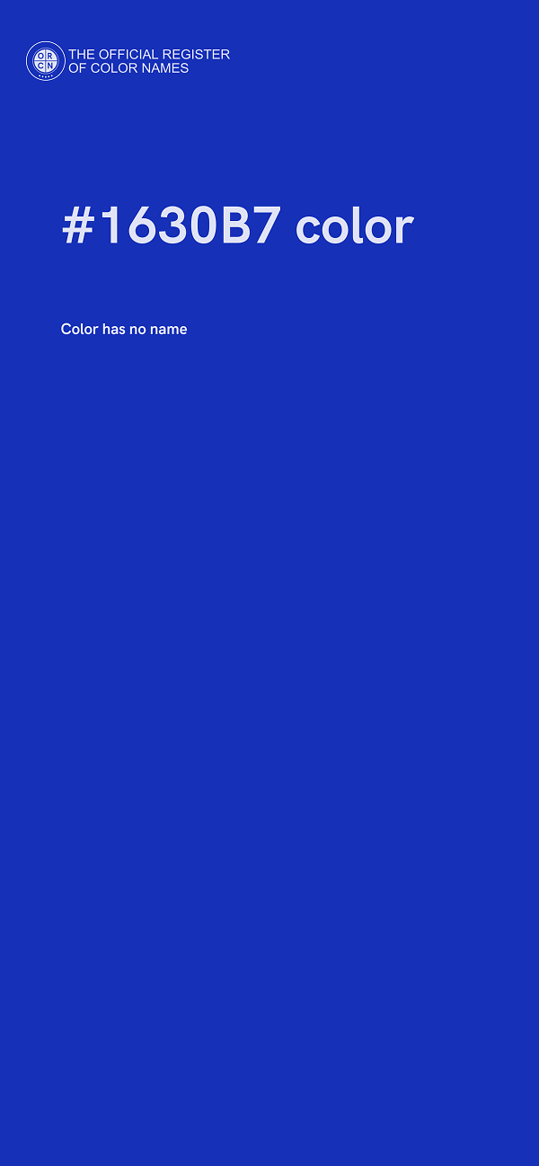 #1630B7 color image