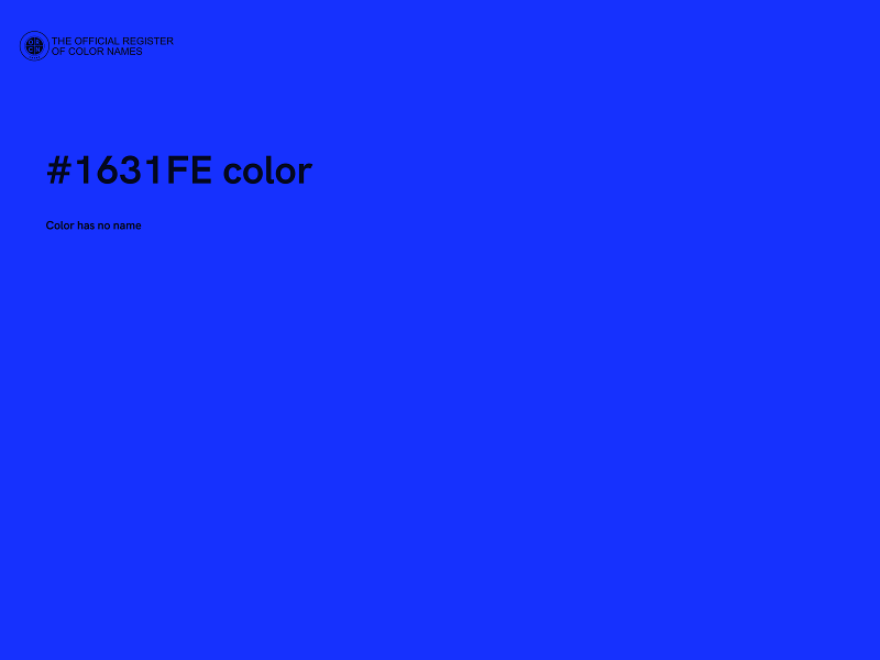 #1631FE color image