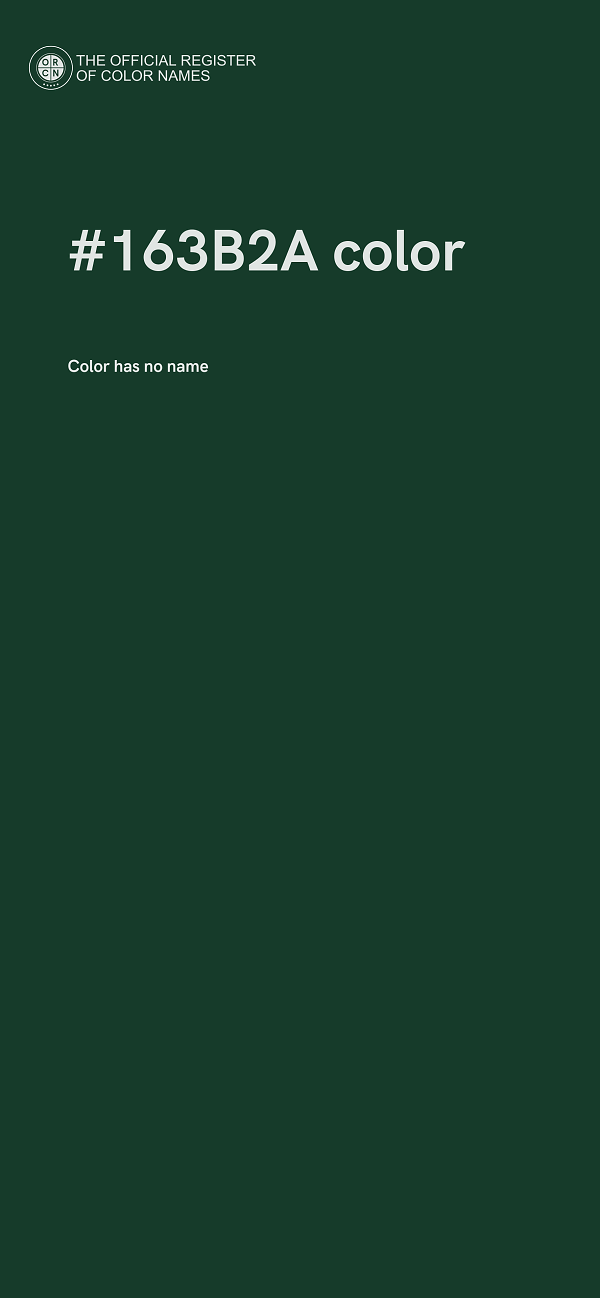 #163B2A color image